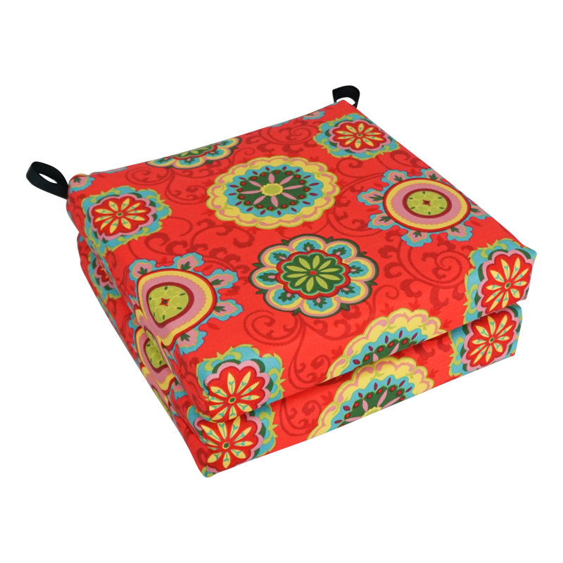Outdoor 3'' Seat Cushion, Farrington Terrace Grenadine