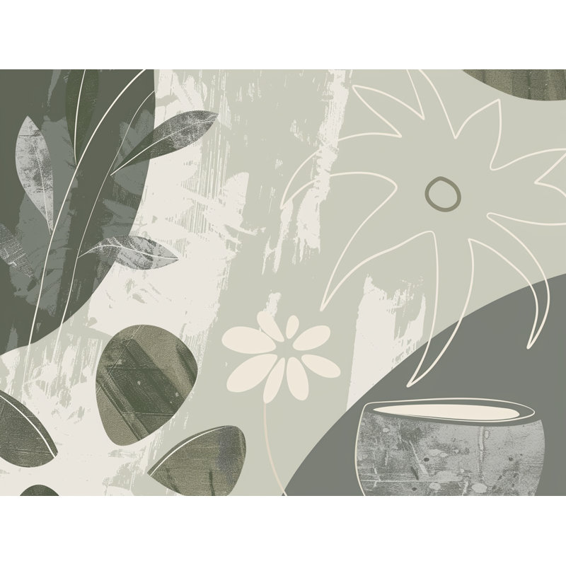 Jeté en molleton Floral vines - Jolis motifs pour canapés ou lits, L 50 po x L 60 po