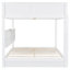 Lit superposé grand sur grand avec armoires de rangement et ports USB