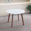 Table de salle à manger Minimalist Mid Century Modern White Top