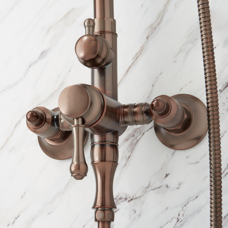 Alliston Pressure Balanced Shower System with Shower Head, Hand Shower - Rough In Included, Oil Rubbed Bronze
