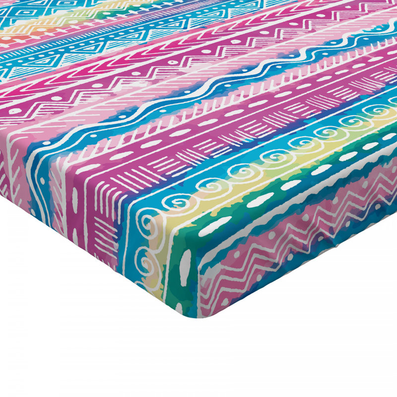 Microfiber Striped Fitted Sheet, Queen Fitted Sheet