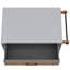 Outdoor Serving Trolley With Stainless Steel Top, Fir Wood Frame & Lockable Casters