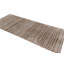 Vintage Distressed Runner Rug, Beige And Brown Geometric Pattern - Rug & Kilim
