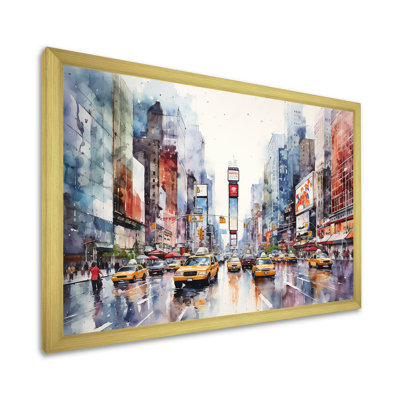 Times Square, paysage urbain de New York I - art mural New York