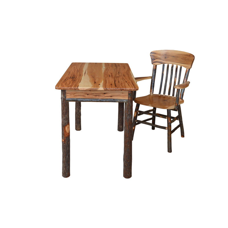  Bureau d'écriture Hickory, hickory rustique, Rustic Hickory
