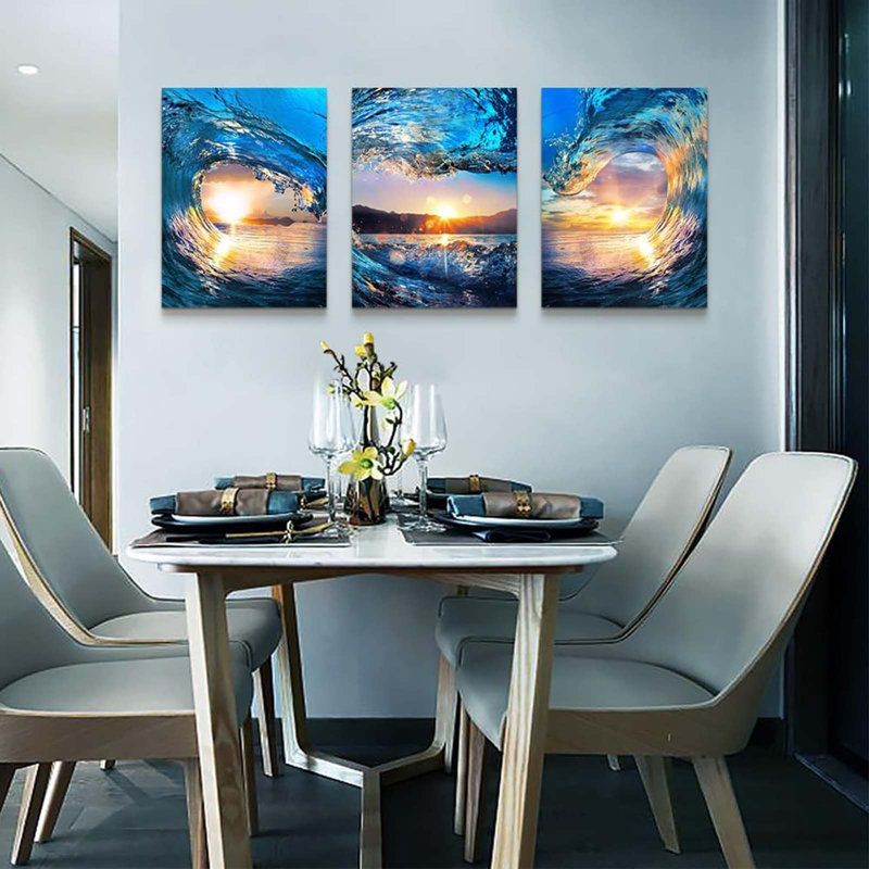 3 Piece Wrapped Canvas Wall Art