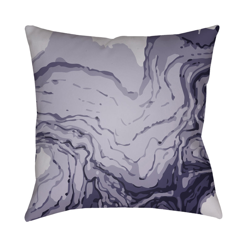 Textures Throw Pillow, 18" H x 18" W x 4" D, Purple