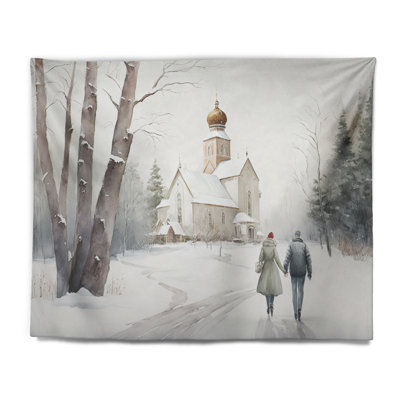Farm In Country III Polyester Tapestry