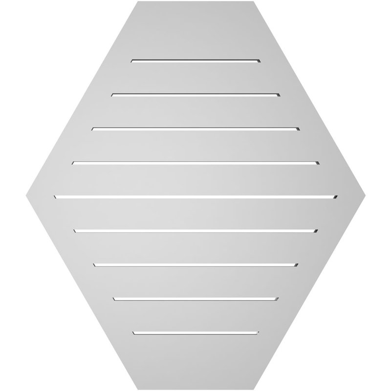 Évent horizontal fonctionnel à pignon en uréthane à surface horizontale Signature, H 32 po x l 28 po x P 1,5 po