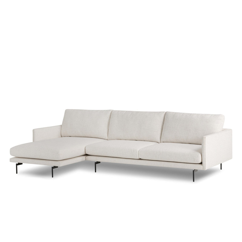 Melle 2Pc Sectional W/ LAFC-Omari Natural, Omari Natural Polyester Blend, Left Hand Facing