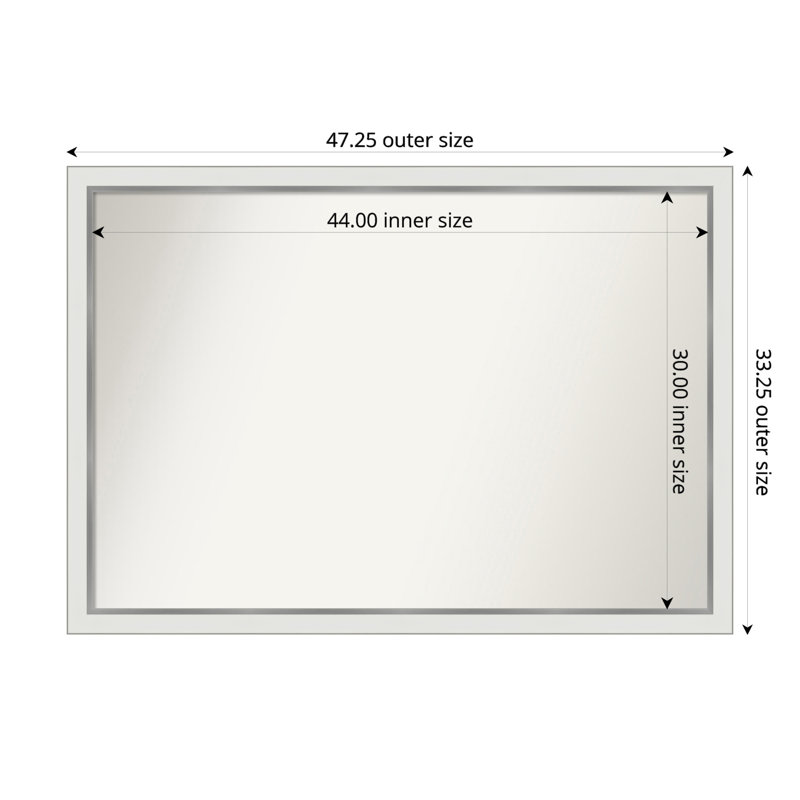 Reigan Wall Mirror, Rectangle, 33.25" x 47.25"