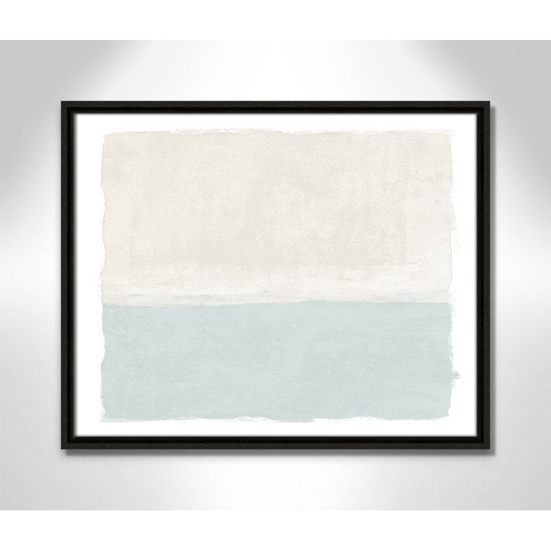 «Ocean Tides II», reproduction de paysage par Natalie Carpentieri, L 21,5 po x H 17,5 po, Toile avec cadre, Flottant espresso
