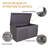 100 - Gallon Waterproof Plastic Outdoor Deck Box with Lockable Containers and Side Handles