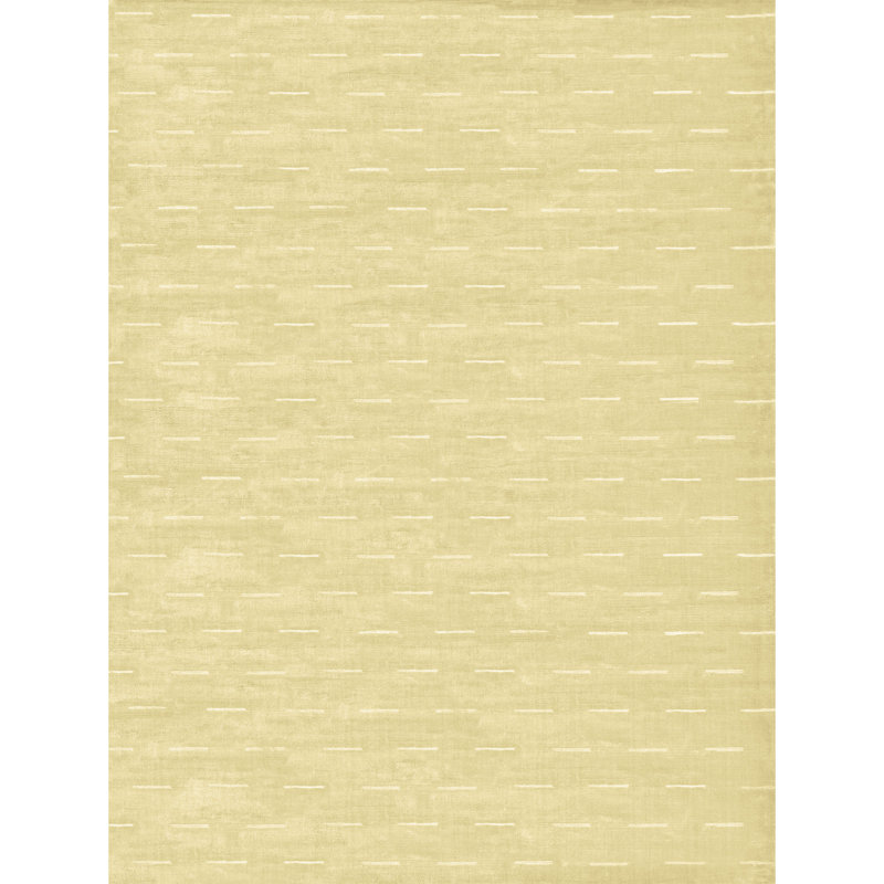 Tapis beige et ivoire noué à la main de haute qualité, Rectangle 6 pi x 9 pi
