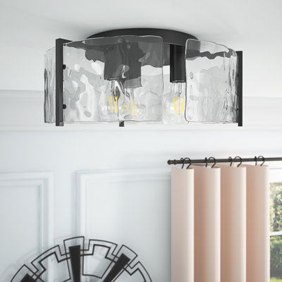 Luminaires encastrés à intensité variable en verre 3 lumières Winget