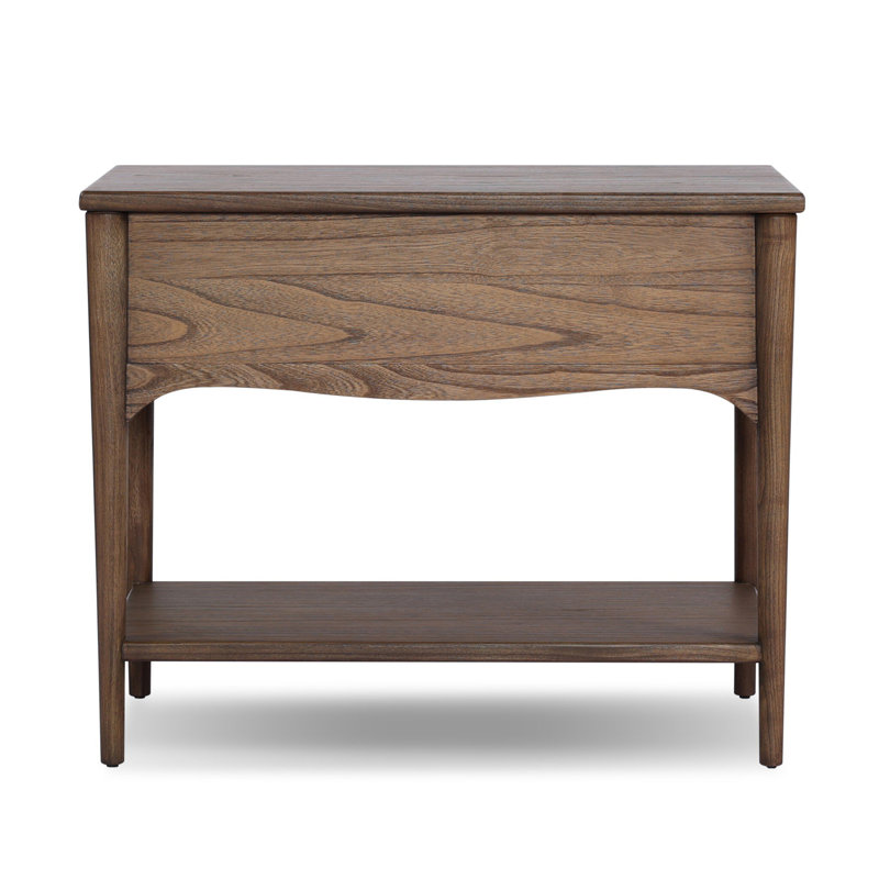 Lizzy 1 - Drawer Nightstand, Brown Oak