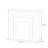 White Manufactured Wood Electric Fireplace