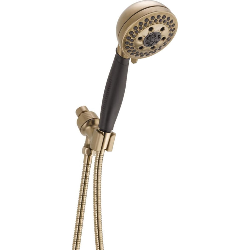 Universal Showering Components Hand Shower with H2okinetic Technology, Brilliance Champagne Bronze
