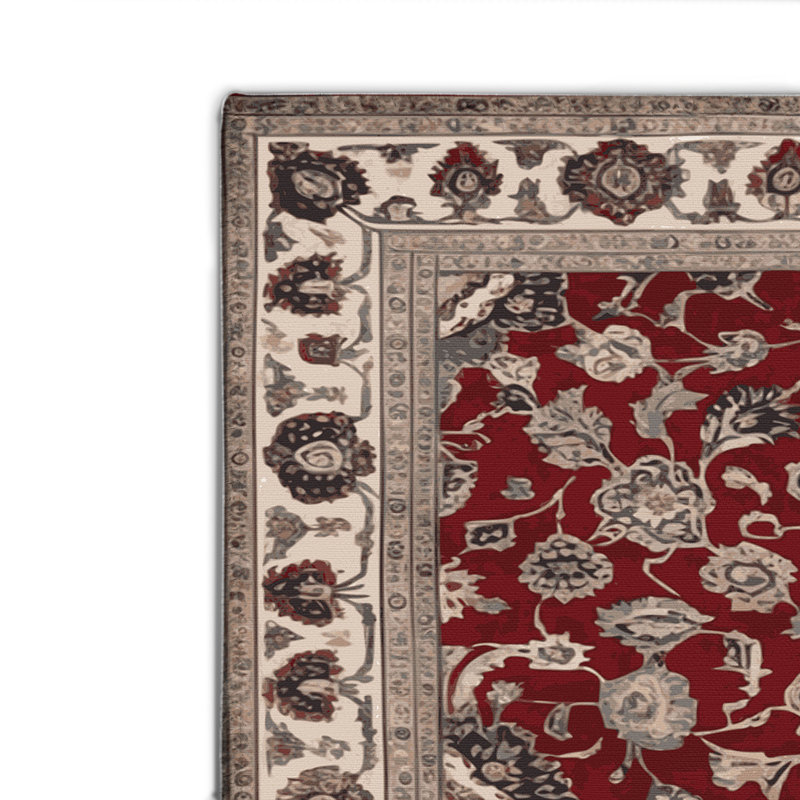 Tapis d'intérieur et d'extérieur gris Persian, Rectangulaire 8 pi x 10 pi