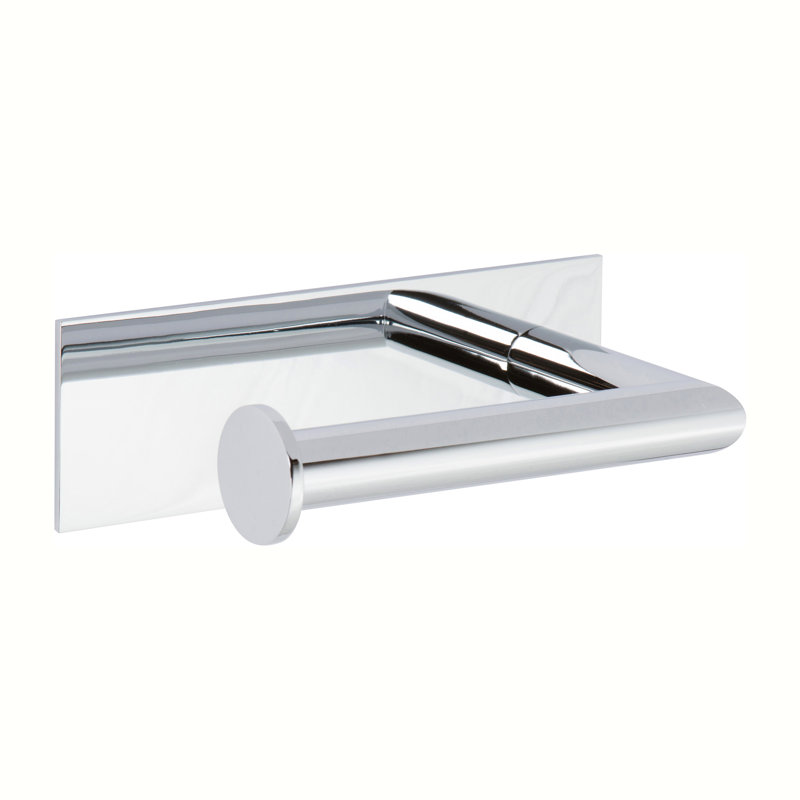 Surface Open on Left Toilet Paper Holder, Polished Chrome