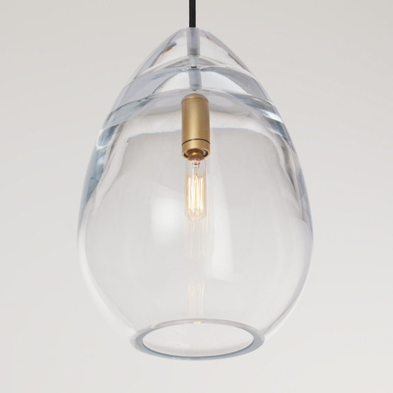 Alina Accent Pendant, 156.5" H x 8.5" W x 8.5" D, Hand Rubbed Antique Brass, No Lamp