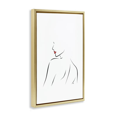 «Minimalist Woman Outline Floater», art mural par Martina Pavlova