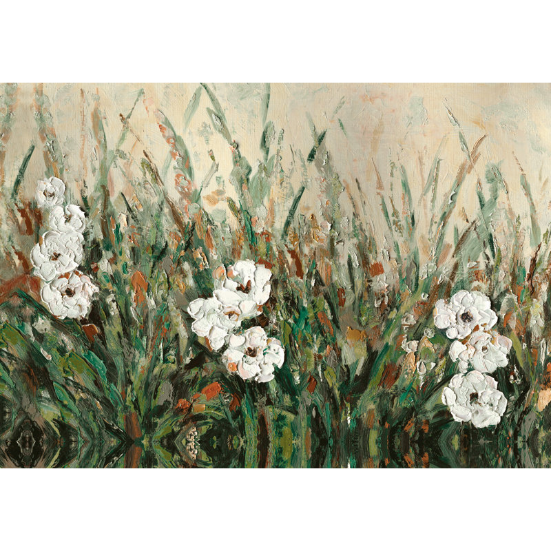 Painterly Whites 2 - Wrapped Canvas Painting, 30cm H x 46cm W x 3.8cm D