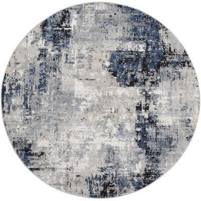 Tapis bleu marine / gris Cosey
