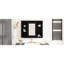 Armoire de rangement murale noire avec miroir, 35 po x 27,5 po, fonction réglable, armoire moderne avec miroir, beaucoup d'espace de rangement, finition-1907267338