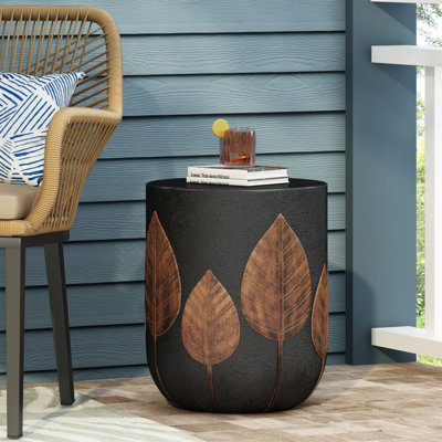 Outdoor Lightweight Concrete Side Table,Copper_73440.00