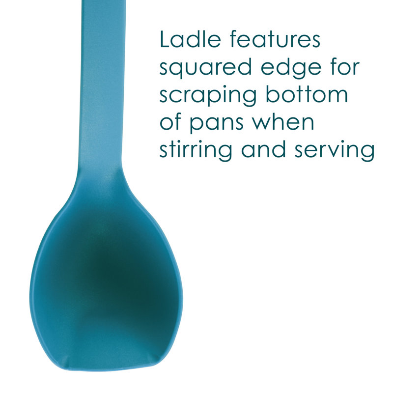 Rachael Ray Kitchen Utensils and Cooking Tools Set, 6-Piece, Marine Blue