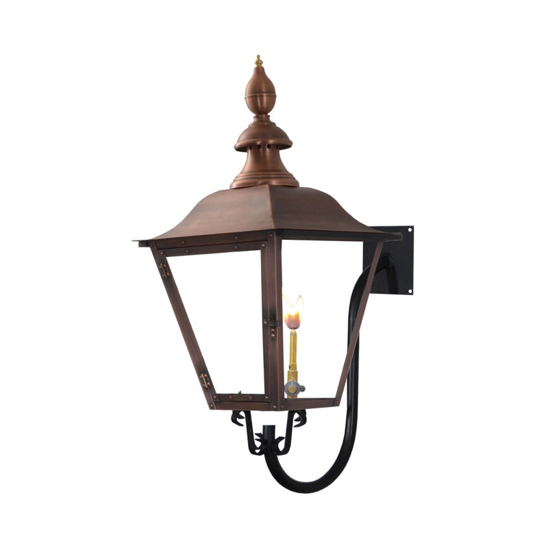Oak Alley Outdoor Wall Lantern, 36.75" H x 16" W x 19.25" D