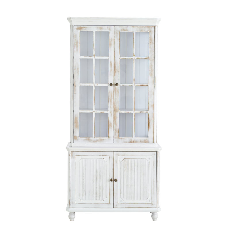 Vitrine 77,5 po H avec rangement