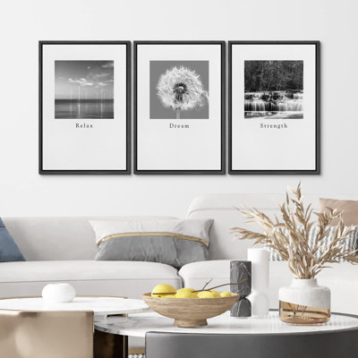 Rustique, typographie inspirante, paysages, photographie de nature, art moderne, chic, salon