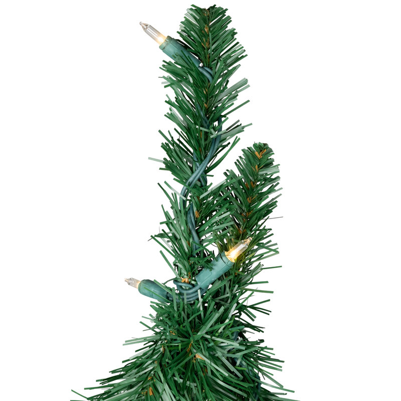 Arbre de Noël artificiel pré-éclairé avec lumières claires, 4'