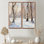 «Trees Charm in Winter I» - art mural traditionnel brun