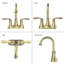 Bathroom faucet with 360 degree turn spout-115827338