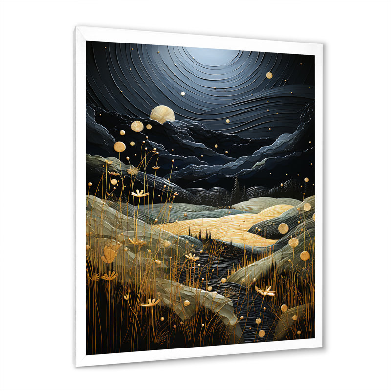 Knestaut Green Storms Dark Drama II, reproduction d'art sur toile, H 32 po x l 16 po x P 1 po, Cadre photo blanc
