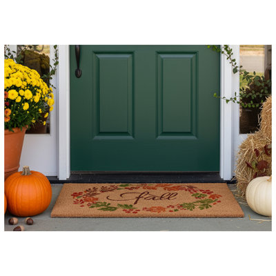 Loyola Non-Slip Floral Outdoor Doormat