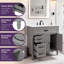 Meuble-lavabo 36 po avec lavabo en céramique, rangement de tiroir, structure en bois massif et panneau de fibres à densité moyenne-2026059828
