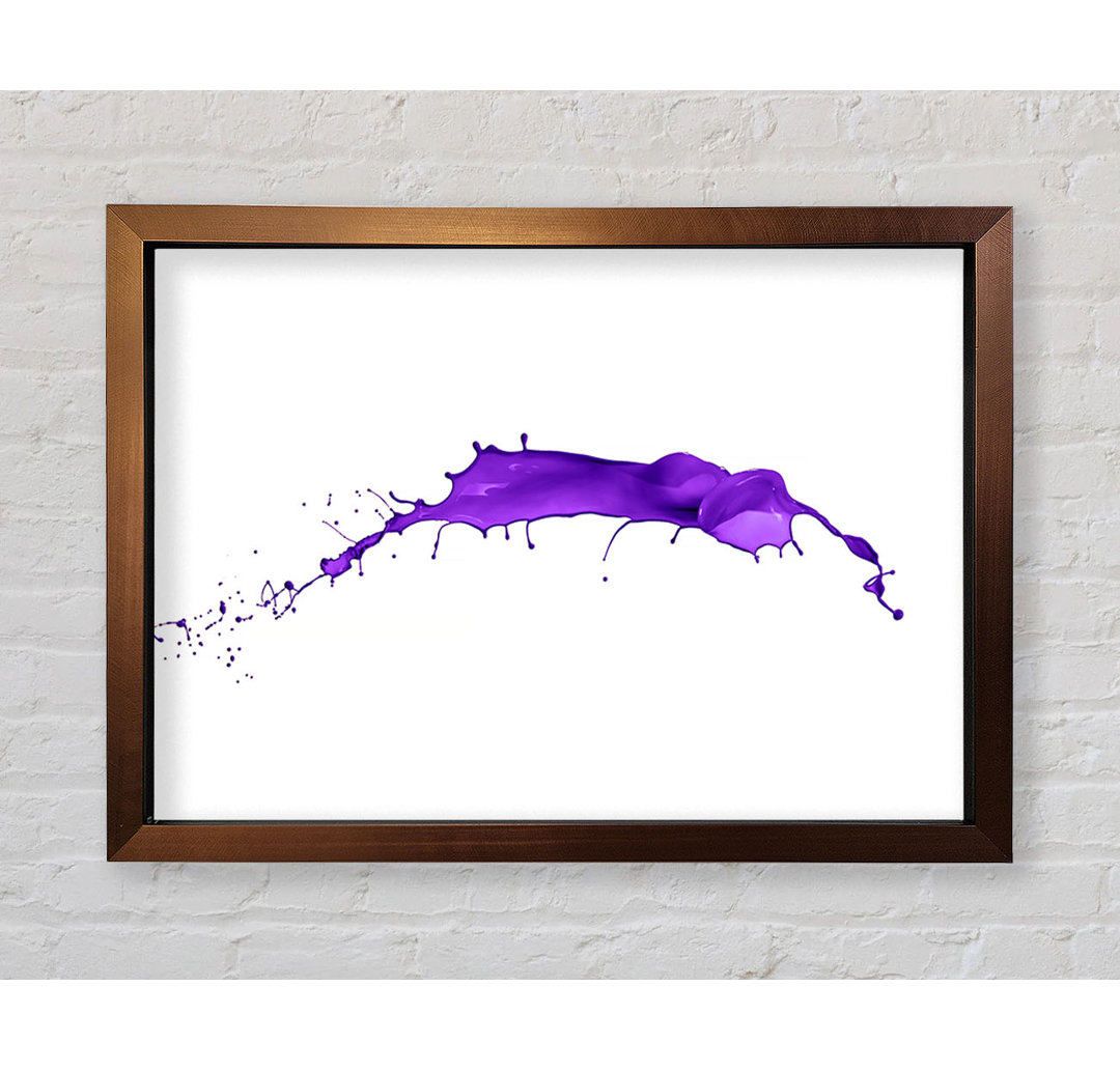 Wandbild Purple Splash