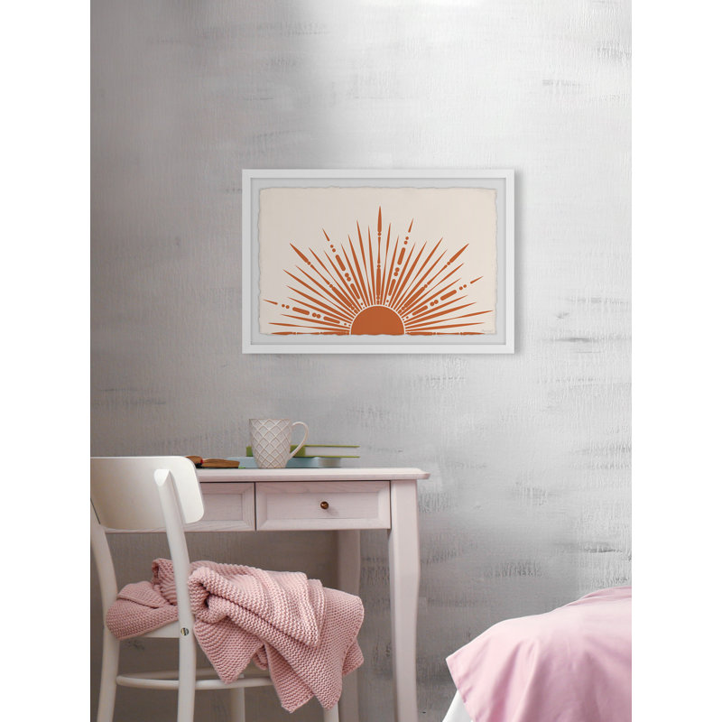 «The Sun Rays», reproduction encadrée, H 16 po x l 24 po x P 1,5 po