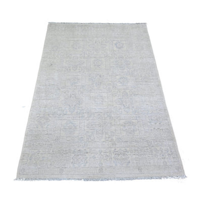 Precilla One-of-a-Kind 3'10" X 5'7" New Age Wool Area Rug Ivory