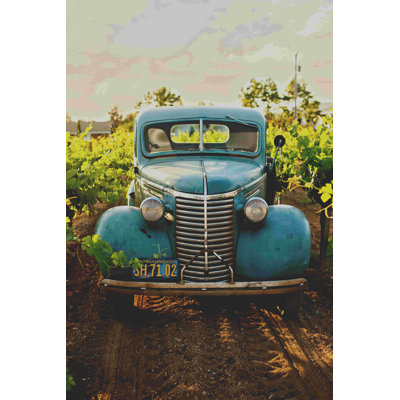 Truk bleu abandonné