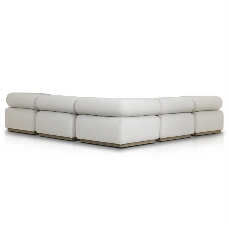 Lenox Modular Sectional, Cream Polypropylene/Olefin