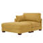Chaise longue modulaire rembourrée en velours côtelé orange avec accoudoirs et coussins Bentura-1878892189-1878153761