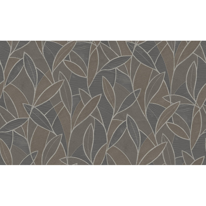 Double rouleau floral Yury, Graphite
