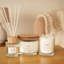 Scented Jar Candle with Glass Holder