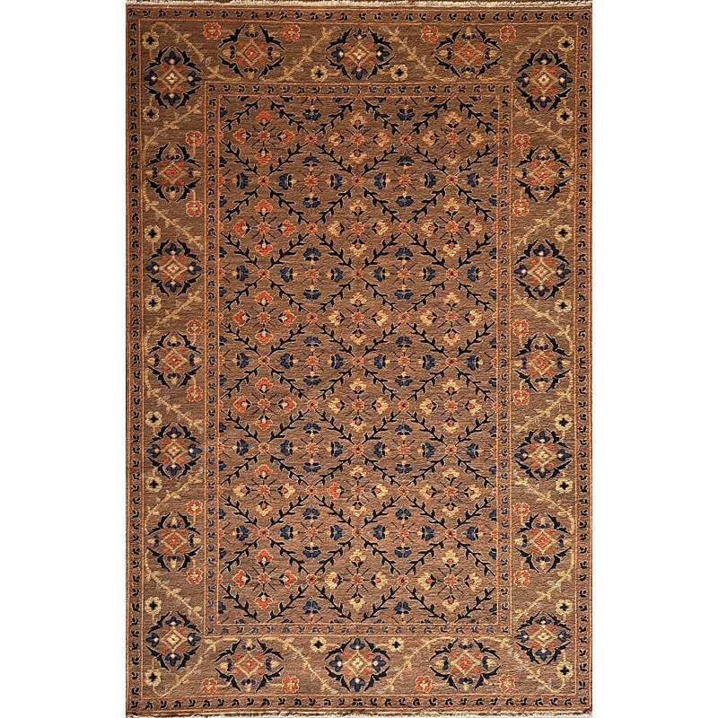 SUZANI 5 MOCHA, Rectangle 6' x 9'